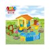 JUN DA LONG TOYS JDLT 5041A Xếp hình kiểu    Open Air Swimming Pool Bữa Tiệc Ngoài Bể Bơi 39 khối