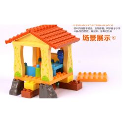 JUN DA LONG TOYS JDLT 5041A Xếp hình kiểu    Open Air Swimming Pool Bữa Tiệc Ngoài Bể Bơi 39 khối