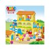 JUN DA LONG TOYS JDLT 5042A Xếp hình kiểu    Sweet Home Tòa Nhà Của Bé 143 khối