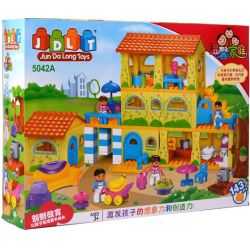 JUN DA LONG TOYS JDLT 5042A Xếp hình kiểu    Sweet Home Tòa Nhà Của Bé 143 khối