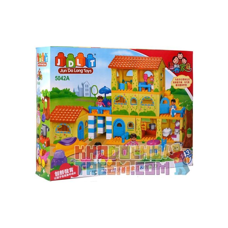 JUN DA LONG TOYS JDLT 5042A Xếp hình kiểu    Sweet Home Tòa Nhà Của Bé 143 khối