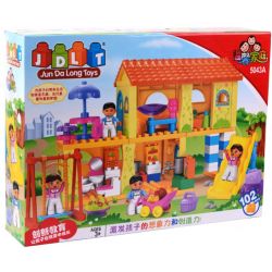 JUN DA LONG TOYS JDLT 5043A Xếp hình kiểu    House Of Kids Ngôi Nhà Của Bé Và Các Bạn Nhỏ 102 khối