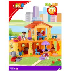 JUN DA LONG TOYS JDLT 5045A Xếp hình kiểu    Our Little House Ngôi Nhà Vui Vẻ Của Bé 85 khối