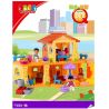 JUN DA LONG TOYS JDLT 5045A Xếp hình kiểu    Our Little House Ngôi Nhà Vui Vẻ Của Bé 85 khối