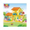 JUN DA LONG TOYS JDLT 5048A Xếp hình kiểu    House Of Kids Ngôi Nhà Nhỏ Của Bé 52 khối