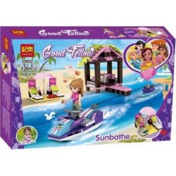 Jemlou 20002 non  CHUYẾN ĐI BIỂN CỦA CÔ GÁI bộ đồ chơi xếp lắp ráp ghép mô hình Good Fellow GOOD FELLOW SUNBATHE Những Người Bạn Gái Tốt 136 khối