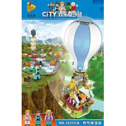 PanlosBrick 662005A Panlos Brick 662005A non  LỄ HỘI KHINH KHÍ CẦU bộ đồ chơi xếp lắp ráp ghép mô hình City Thành Phố 336 khối