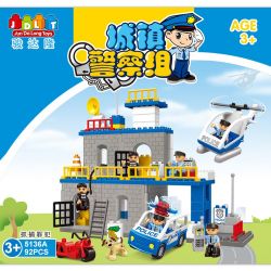JUN DA LONG TOYS JDLT 5136A Xếp hình kiểu    Defeating Fugitives Đánh Bại Kẻ Đào Tẩu 92 khối