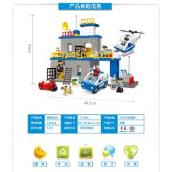 JUN DA LONG TOYS JDLT 5136A Xếp hình kiểu    Defeating Fugitives Đánh Bại Kẻ Đào Tẩu 92 khối