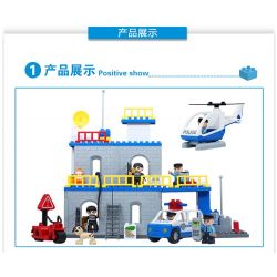 JUN DA LONG TOYS JDLT 5136A Xếp hình kiểu    Defeating Fugitives Đánh Bại Kẻ Đào Tẩu 92 khối