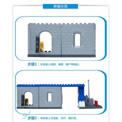 JUN DA LONG TOYS JDLT 5136A Xếp hình kiểu    Defeating Fugitives Đánh Bại Kẻ Đào Tẩu 92 khối