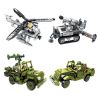 PanlosBrick 631004A 631004B 631004C 631004D Panlos Brick 631004A 631004B 631004C 631004D non  ĐỘI XE CHIẾN ĐẤU QUÂN SỰ 4 TRRONG 1 bộ đồ chơi xếp lắp ráp ghép mô hình Justice Action Thi Hành Công Lý 1423 khối