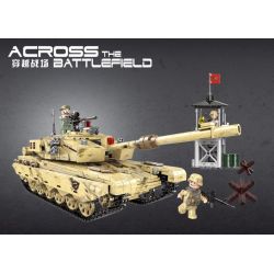 XINGBAO XB-06021 06021 XB06021 non  XE TĂNG RA TRẬN ĐỊA QUÂN SỰ bộ đồ chơi xếp lắp ráp ghép mô hình Across The Battlefield Băng Qua Chiến Trường 1340 khối