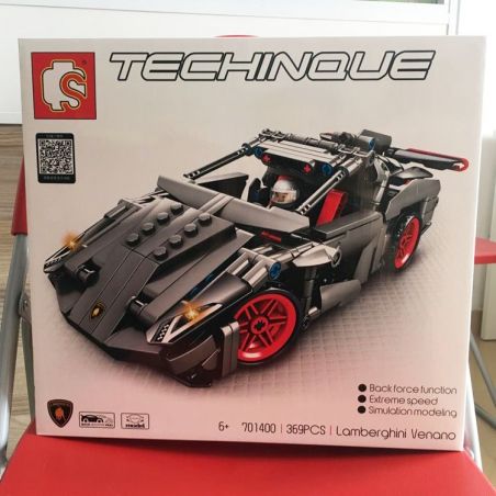 SEMBO 701400 non  SIÊU XE THỂ THAO bộ đồ chơi xếp lắp ráp ghép mô hình  LAMBERGHINI VENANO Kỹ Thuật Công Nghệ Cao Mô Hình Phương Tiện 369 khối