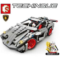 SEMBO 701400 non  SIÊU XE THỂ THAO bộ đồ chơi xếp lắp ráp ghép mô hình  LAMBERGHINI VENANO Kỹ Thuật Công Nghệ Cao Mô Hình Phương Tiện 369 khối