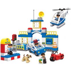JUN DA LONG TOYS JDLT 5141A Xếp hình kiểu    Polices Arresting Robber Đội Bắt Cướp 80 khối