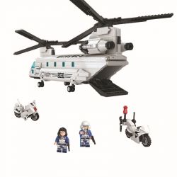 Winner 8031 non  MÁY BAY QUÂN SỰ MARINES bộ đồ chơi xếp lắp ráp ghép mô hình Thunder Air Force THUNDER AIR FORCE CH-47 HELICOPTER Không Quân Sấm Sét 830 khối