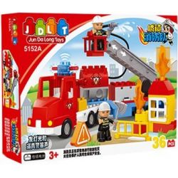 JUN DA LONG TOYS JDLT 5152A Xếp hình kiểu    Dangerous Firefighting Cuộc Chữa Cháy Hiểm Nguy 36 khối