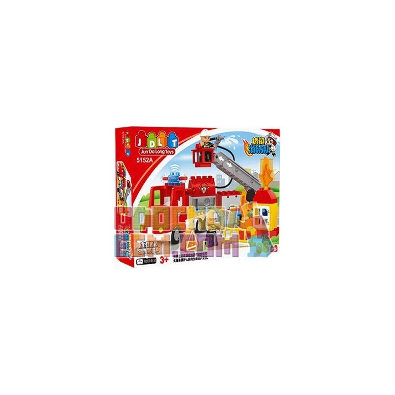 JUN DA LONG TOYS JDLT 5152A Xếp hình kiểu    Dangerous Firefighting Cuộc Chữa Cháy Hiểm Nguy 36 khối