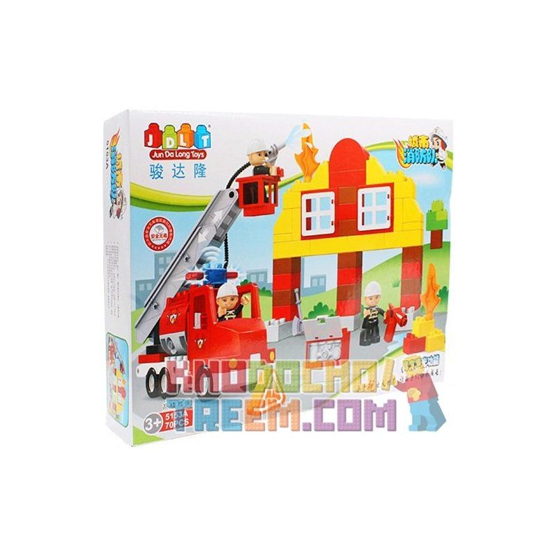 JUN DA LONG TOYS JDLT 5153A Xếp hình kiểu    High-rise Rescue Cuộc Giải Cứu Nguy Kịch 70 khối
