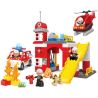 JUN DA LONG TOYS JDLT 5161A Xếp hình kiểu    Fire Fighting Task Force Đội Đặc Nhiệm Cứu Hỏa 80 khối
