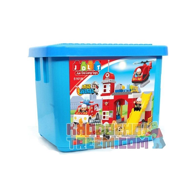 JUN DA LONG TOYS JDLT 5161A Xếp hình kiểu    Fire Fighting Task Force Đội Đặc Nhiệm Cứu Hỏa 80 khối
