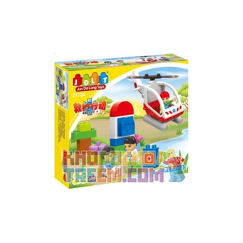 JUN DA LONG TOYS JDLT 5170A Xếp hình kiểu    Medical Emergency Bé Tập Làm Bác Sĩ 23 khối