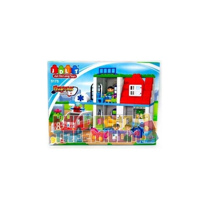 JUN DA LONG TOYS JDLT 5175A Xếp hình kiểu    Medical Emergency Station Trạm Cấp Cứu Khẩn Cấp 99 khối