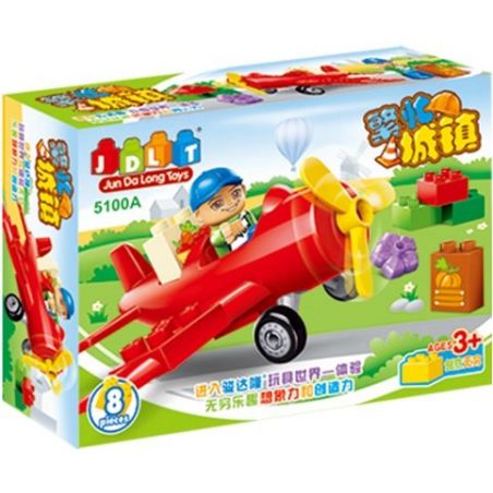 JUN DA LONG TOYS JDLT 5100A Xếp hình kiểu    Engineering Training Bé Học Làm KĨ Sư 8 khối