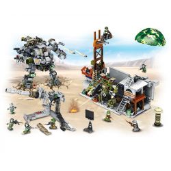 PanlosBrick 631008 Panlos Brick 631008 non  XE TĂNG ĐẦU PHÁO HỦY DIỆT bộ đồ chơi xếp lắp ráp ghép mô hình Justice Action Thi Hành Công Lý 1735 khối