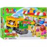 JUN DA LONG TOYS JDLT 5225A Xếp hình kiểu    Bustling Fair Phiên Chợ Tấp Nập 86 khối