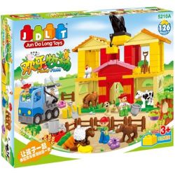 JUN DA LONG TOYS JDLT 5210A Xếp hình kiểu    Funny Field Cánh Đồng Vui Vẻ 126 khối