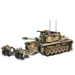 PanlosBrick 632004 Panlos Brick 632004 non  XE TĂNG CHIẾN ĐẤU CHỦ LỰC CỦA ISRAEL bộ đồ chơi xếp lắp ráp ghép mô hình Creator M60 MAGACH MAIN BATTLE TANK Sáng Tạo 1753 khối