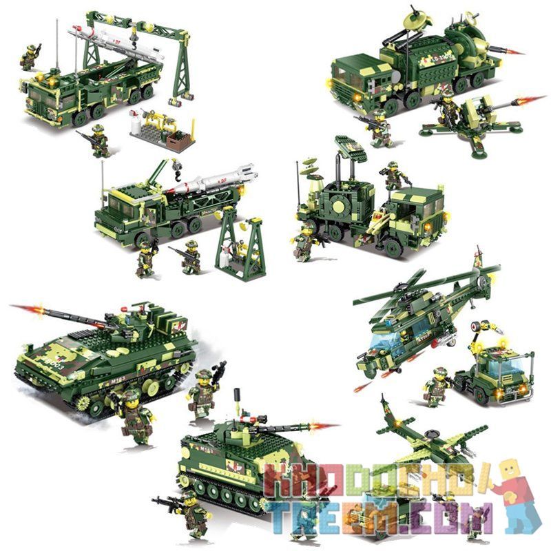 Kazi KY84057 84057 KY84058 84058 KY84059 84059 KY84060 84060 non  CÁC PHƯƠNG TIỆN QUÂN SỰ bộ đồ chơi xếp lắp ráp ghép mô hình Field Army Chiến Trường 2392 khối