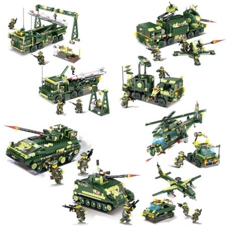 Kazi KY84057 84057 KY84058 84058 KY84059 84059 KY84060 84060 non  CÁC PHƯƠNG TIỆN QUÂN SỰ bộ đồ chơi xếp lắp ráp ghép mô hình Field Army Chiến Trường 2392 khối