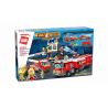 Enlighten 2810 Qman 2810 non  ĐỘI CỨU HỎA GIẢI NGÔI NHÀ CHÁY bộ đồ chơi xếp lắp ráp ghép mô hình Fire Rescure FIRE RESCUE 996 khối