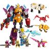 Kazi KY8069 8069 non  ROBOT SIÊU THÚ bộ đồ chơi xếp lắp ráp ghép mô hình Power Rangers Super Sentai 5 Anh Em Siêu Nhân 898 khối