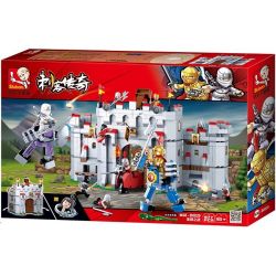 SLUBAN M38-B0620 B0620 0620 M38B0620 38-B0620 non  TRẬN CHIẾN CỦA NINJA SÁT THỦ bộ đồ chơi xếp lắp ráp ghép mô hình Legend Warriors Chiến Binh Huyền Thoại 877 khối