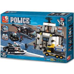 SLUBAN M38-B2300 B2300 2300 M38B2300 38-B2300 non  CỤC ĐIỀU TRA CÔNG NGHỆ CAO bộ đồ chơi xếp lắp ráp ghép mô hình Swat Special Force Đặc Nhiệm 876 khối