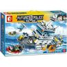 SEMBO 9796 SD9796 9796 Xếp hình kiểu  CITY Future Police Tàu Tuần Tra Của Cảnh Sát gồm 2 hộp nhỏ 869 khối