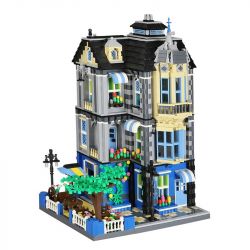 WANGE 6310 non  QUÁN CAFE bộ đồ chơi xếp lắp ráp ghép mô hình Modular Buildings GARDEN COFFEE HOUSE Mô Hình Nhà Cửa 2313 khối