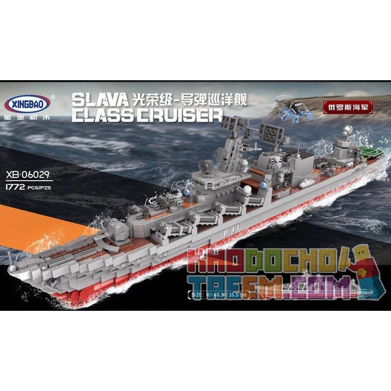 XINGBAO XB-06029 06029 XB06029 non  TÀU CHIẾN bộ đồ chơi xếp lắp ráp ghép mô hình Military Army WARSHIP Quân Sự Bộ Đội 1772 khối