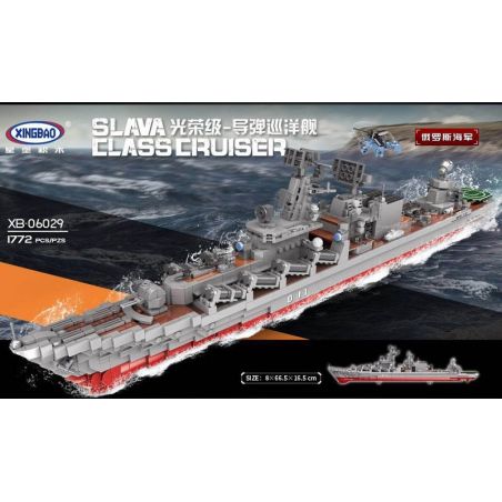 XINGBAO XB-06029 06029 XB06029 non  TÀU CHIẾN bộ đồ chơi xếp lắp ráp ghép mô hình Military Army WARSHIP Quân Sự Bộ Đội 1772 khối