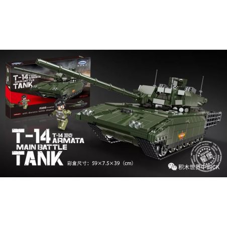 XINGBAO XB-06031 06031 XB06031 non  XE TĂNG CHỦ LỰC THẾ HỆ MỚI bộ đồ chơi xếp lắp ráp ghép mô hình Creator T-14 ARMATA MAIN BATTLE TANK Sáng Tạo 1588 khối