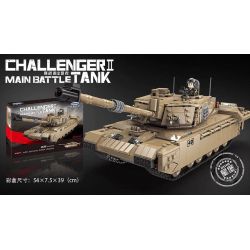 XINGBAO XB-06033 06033 XB06033 non  XE TĂNG CHIẾN ĐẤU QUÂN SỰ II bộ đồ chơi xếp lắp ráp ghép mô hình Creator CHALLENGER II MAIN BATTLE TANK Sáng Tạo 1441 khối