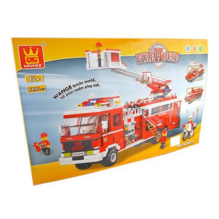 WANGE 40021N Xếp hình kiểu  CITY Fire Truck Xe Cứu Hỏa 1395 khối