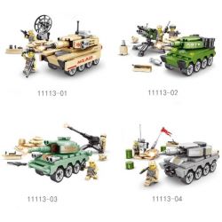LE DI PIN JZ11113 11113 JZ11113-1 11113-1 JZ11113-2 11113-2 JZ11113-3 11113-3 JZ11113-4 11113-4 Xếp hình kiểu  MILITARY ARMY 4 In 1 World War II Tank 4 Xe Tăng Thế Chiến Thứ 2 gồm 4 hộp nhỏ 1308 khối