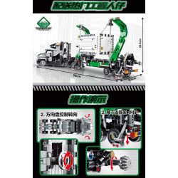 SEMBO 703940 non  XE TẢI CHỞ HÀNG bộ đồ chơi xếp lắp ráp ghép mô hình  TECHNIQUE Kỹ Thuật Công Nghệ Cao Mô Hình Phương Tiện 1202 khối