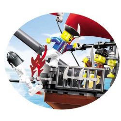 WANGE DR.LUCK 53041 non  HẢI TẶC RÂU ĐEN bộ đồ chơi xếp lắp ráp ghép mô hình Pirates Of The Caribbean PIRATES BLACK BEARD Cướp Biển Vùng Caribe 1123 khối