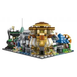 JISI 1120 1121 1122 1123 1124 1125 non  CÁC CÔNG TRÌNH KIẾN TRÚC CỦA THÀNH PHỐ bộ đồ chơi xếp lắp ráp ghép mô hình Mini Modular Đường Phố Thu Nhỏ 1512 khối